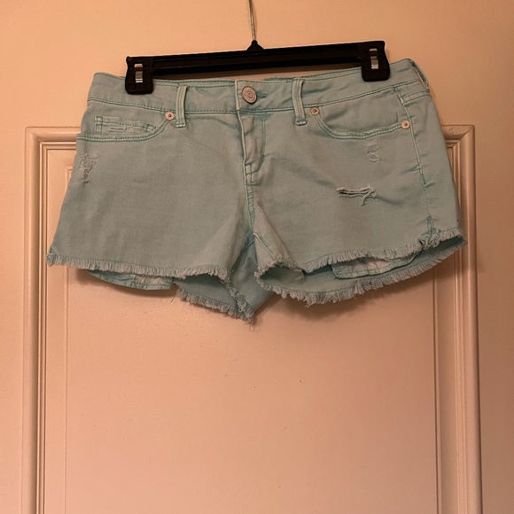 Aeropostale Pants - Aeropostale Size 1/2 Teal Denim Shorts